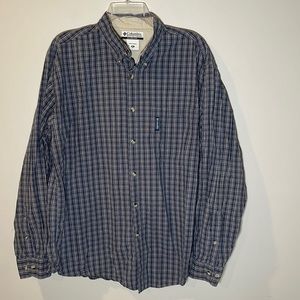 Columbia Long Sleeve Plaid Button Up Shirt Plaid Size XL